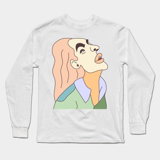 Cute Gal Gadot Long Sleeve T-Shirt by World of Celebritees